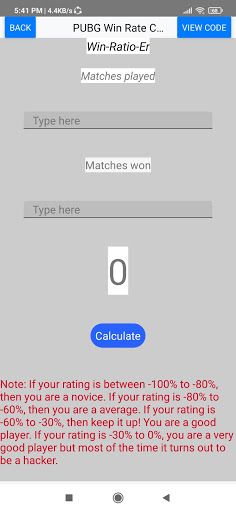 Win-Ratio-ER - Screenshot 1
