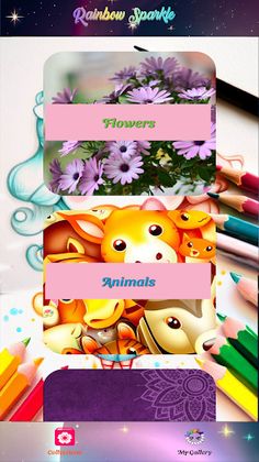 Rainbow Sparkle: Coloring Game - Screenshot 1