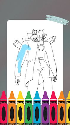 Titan Tv Man Skibidi Coloring - Screenshot 1