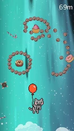 Pixel Candy Cat - Screenshot 1