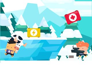 Milk hunters: flat shooter - Screenshot 2