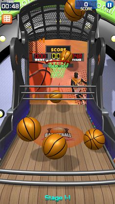 Flick Basketball Stages - Screenshot 1
