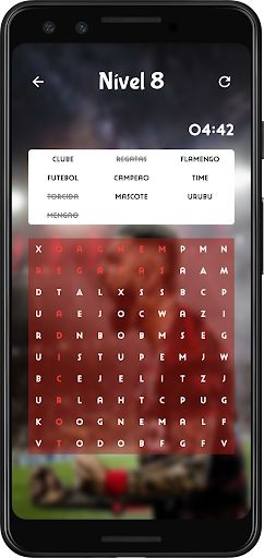 Word Search Flamengo - Screenshot 2