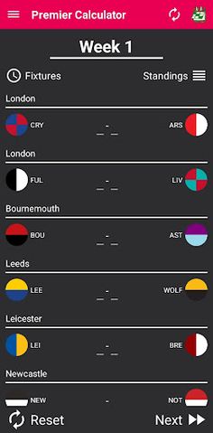 Premier Football Calculator 23 - Screenshot 1