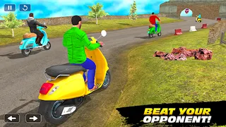 Indian Bike Games 3D Scooty - Screenshot 1