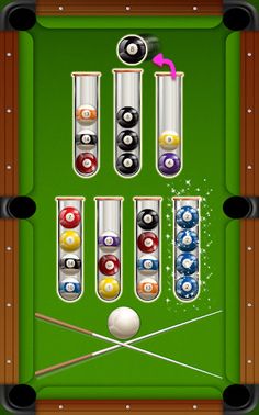 Billiards 8 Ball Sort Puzzle - Screenshot 2