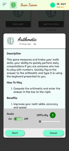 Brain Trainer - Screenshot 4