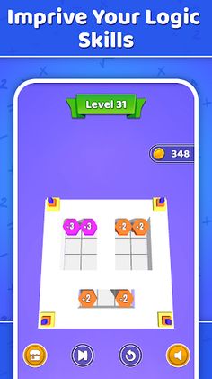 Math block Puzzle Make it Zero - Screenshot 2