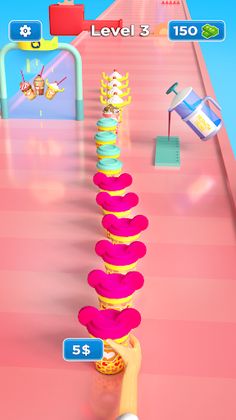 Coffee Cup Stacker Master 3D - Screenshot 2
