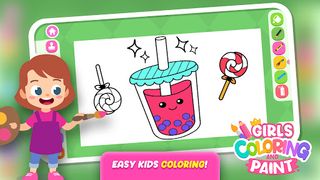 Girls Coloring Games & Paint - Screenshot 3
