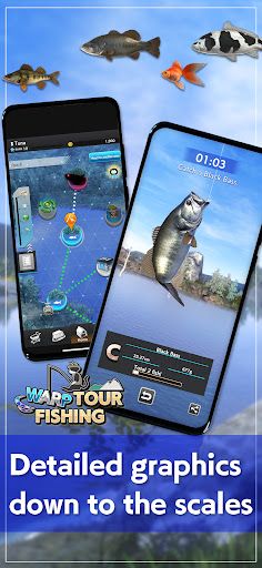 Warp Tour Fishing: AR and Gyro - Screenshot 1