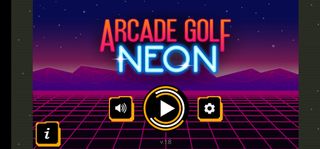 Arcade Golf: Neon - Screenshot 1