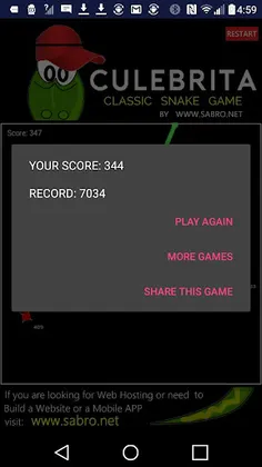 CULEBRITA Classic Snake Game - Screenshot 3