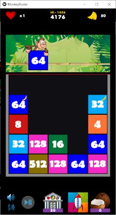 2048 Monkey Buster - Screenshot 1