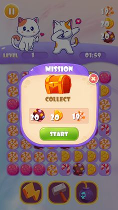 Cute Cat Match3 - Screenshot 4