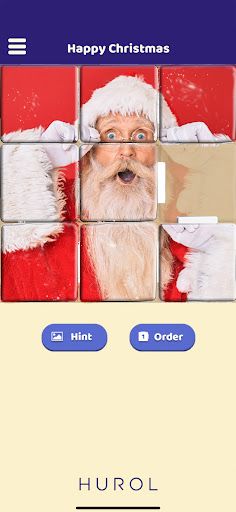 Happy Christmas Sliding Puzzle - Screenshot 1