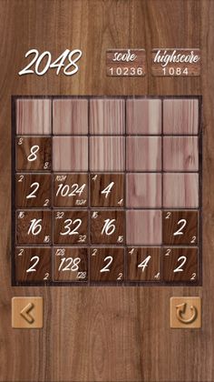 2048 wooden - Screenshot 3