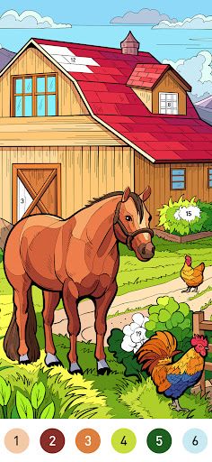 Country Farm Coloring Book - Screenshot 1