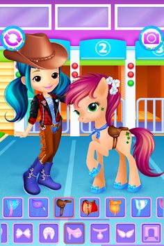 Pony & Girl Dress Up - Screenshot 2