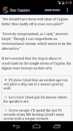 Choice of the Star Captain - Screenshot 2