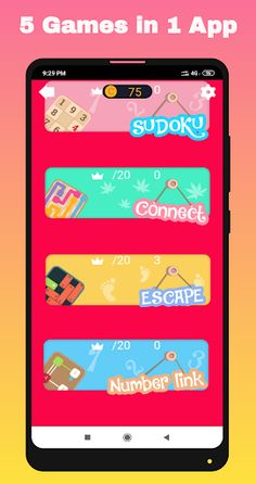 Five Puzzle Games in one App - Screenshot 1