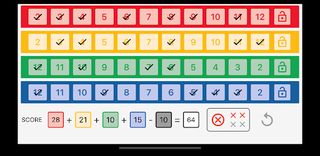 Qwixx Scorecard - Screenshot 2