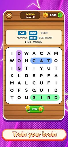 Words search - Hidden words - Screenshot 2