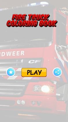 fire truck coloring book - Screenshot 1