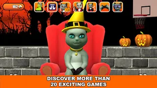 Talking Cat Leo Halloween Fun - Screenshot 2