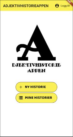 Adjektivhistorieappen - Screenshot 1