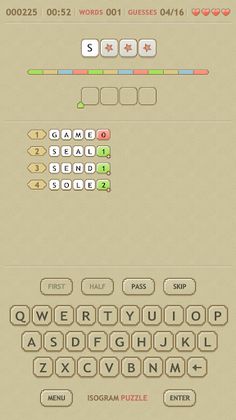 Isogram Puzzle - Screenshot 1