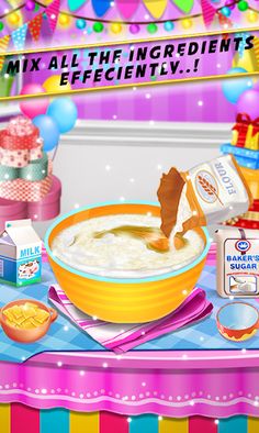 Rainbow Cupcake Cooking Games - Screenshot 3