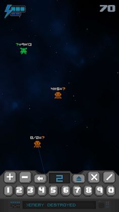 X-Invaders - Math & Brain Work - Screenshot 3