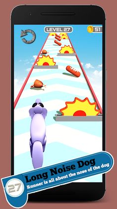 Cute Long Nose Puppy Runner 3D - Screenshot 4