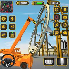 Roller Coaster Builder Game - Screenshot 1