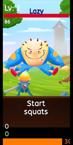 Fit'n Sword: AI Fitness - Squa - Screenshot 1