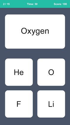 Periodic Table Game - Screenshot 4