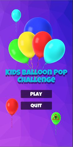 Kids Balloons Pop Challenge - Screenshot 1