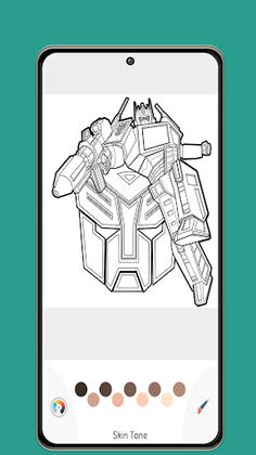 Robot Coloring Game for Boys - Screenshot 2