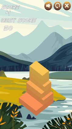 Square Tower Stack - Screenshot 2