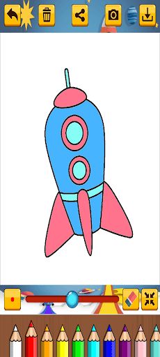 Rocket Coloring - Screenshot 3