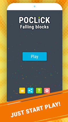 Poclick: Falling blocks - Screenshot 1