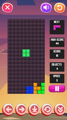 Sunset Blocks Puzzle Game - Screenshot 3