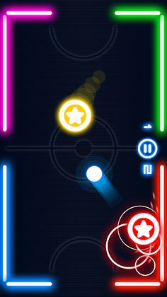 Glow Hockey Master - Screenshot 1