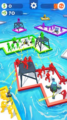 War of Rafts: Sea Battle Game - Screenshot 1