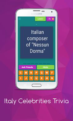 Italy Celebrities Trivia - Screenshot 4