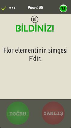 Doğru Yanlış Bilgi Yarışması - Screenshot 3