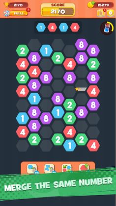 2048 Number: Merge Hexa Block - Screenshot 1