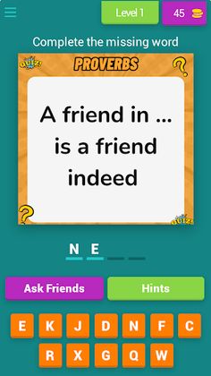 Proverbs Brain Test - Screenshot 1