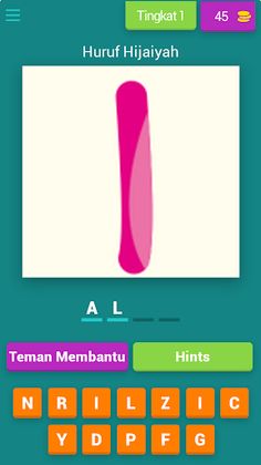 Tebak Huruf Hijaiyah - Screenshot 1